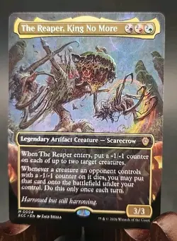 The Reaper, King No More (Borderless) Commander: Lorwyn Eclipsed MTG Regular NM - Image 1