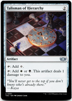Talisman of Hierarchy [Commander: Tarkir Dragonstorm] MTG Magic NM/M - Image 3