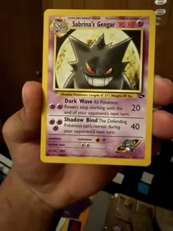 Pokemon Sabrina's Gengar Gym Challenge 29/132 90 HP Rare Regular English - Image 2