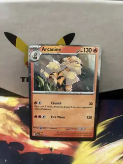 Pokemon TCG Arcanine SVP Black Star Promos SVP011 Holo Promo Cosmos Holo Rare... - Image 3
