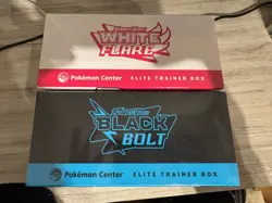 Pokemon Black Bolt and White Flare Pokemon Center ETB Factory Sealed In Hand NEW - Image 3