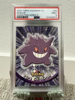 2000 Topps Pokemon TV Gengar #94 PSA 9 - Image 1