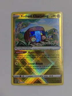 Radiant Charjabug 051/159 Crown Zenith Holo Pokemon TCG NM - Image 1