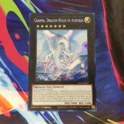 Yu-Gi-Oh! Chasma, Dragon Ruler of Auroras Dragon Xyz Effect 1st Ed Konami 3000/… - Image 1
