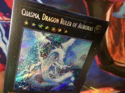 Yu-Gi-Oh! Chasma, Dragon Ruler of Auroras Dragon Xyz Effect 1st Ed Konami 3000/… - Image 2