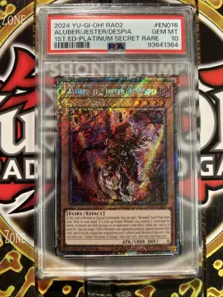 YuGiOh ALUBER THE JESTER OF DESPIA #RA02-EN016🔥PSA 10🔥1st ED-2024 SECRET RARE - Image 3