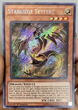 Yugioh *Misprint* Starliege Seyfert CHIM-EN014 Secret Rare 1st Ed VLP/LP w/Track - Image 1