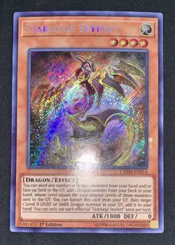 Yugioh *Misprint* Starliege Seyfert CHIM-EN014 Secret Rare 1st Ed VLP/LP w/Track - Image 3