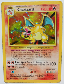 Charizard Pokemon Card Holo WOTC 4/102 Base Set Rare Vintage 1999 Original MP - Image 1