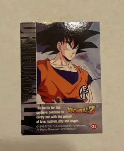 1998 Dragon Ball Z Zarbon Silver Prism Card G5 Artbox JPP/AMADA DBZ CCG - Image 5