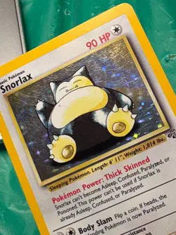 Snorlax 11/64 Holo Unlimited Jungle Holo Rare HP Pokemon Card - Image 3