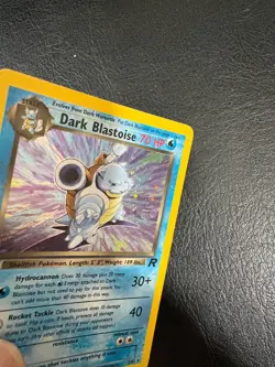 Pokemon WOTC 1999 Team Rocket Dark Blastoise Rare HOLO Vintage Pokemon Card NM - Image 2