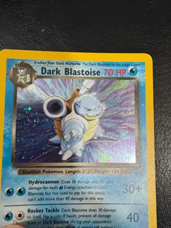 Pokemon WOTC 1999 Team Rocket Dark Blastoise Rare HOLO Vintage Pokemon Card NM - Image 4