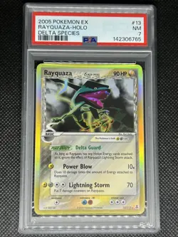 2005 Pokemon EX Delta Species Rayquaza-Holo PSA 7 - Image 1