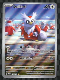 Delibird 152/132 Illustration Rare ME01: Mega Evolution Pokemon TCG NM - Image 1