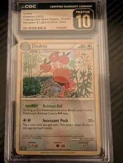 Pokemon Dodrio 014/034 & Doduo 013/034 TCG Classic CGC Pristine 10 Holo Lot - Image 1