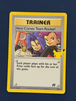 Here Comes Team Rocket! 15/82 Holo Celebrations: Classic Collection Pokemon NM - Image 1