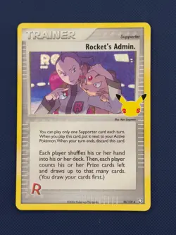 Rocket's Admin. 86/109 Celebrations: Classic Collection Pokemon NM - Image 1