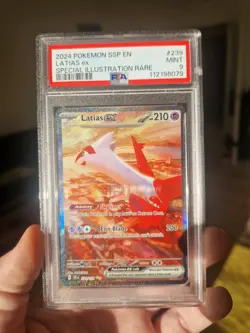 Latias ex 239/191 SIR Pokemon 2024 Surging Sparks PSA 9 - Image 1