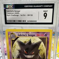 2000 Pokemon Sabrina's Gengar 29/132 1st Edition Rare Library Of Congress CGC 9 - Image 2