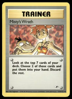 Pokemon Tcg Misty's Wrath #114 Pokemon Gym Heroes NM - Image 1