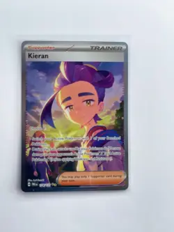 Pokemon Kieran 174/131 SV: Prismatic Evolutions Trainer Holo - Image 1