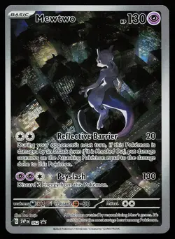 Mewtwo 052 Holo Illustration Rare Scarlet & Violet Promo Pokemon Card - Image 1