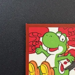 Yoshi Super Mario Bros HANAFUDA JAPAN playing CARD Nintendo Red M393 - Image 2