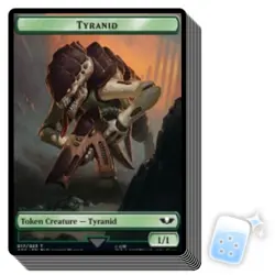 10 pcs Tyranid Tyranid Token Warhammer 40000 40k Magic MTG MINT CARD - Image 1