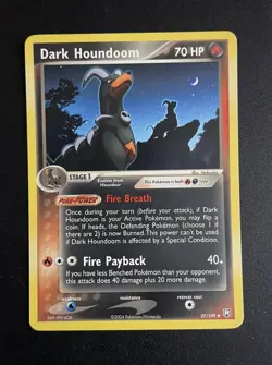 Dark Houndoom | 37/109 | EX Team Rocket Returns | Non Holo | Pokemon Card | NM - Image 1