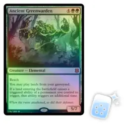FOIL ANCIENT GREENWARDEN Zendikar Rising ZNR Magic MTG MINT CARD - Image 1