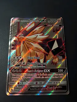 Pokemon Dusk Mane Necrozma GX, Full Art, Holo, SM Ultra Prism, 145/156 - Image 1