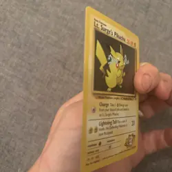 Pokemon Cards Lt. Surge's Pikachu Gym Heroes Common 81/132 LP - Image 3