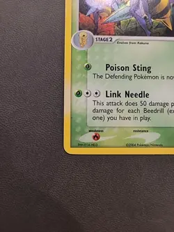 Pokemon Beedrill 1/112 Fire Red Leaf Green Holo Rare Mp - Image 2