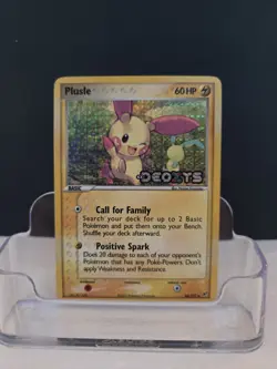 Plusle (Stamped) EX Deoxys 44/107 - Holo Uncommon Card - Pokemon TCG - vintage! - Image 1