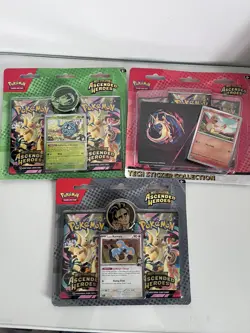 Pokemon TCG: Ascended Heroes Tech Sticker & Blister Pack Bundle (New & Sealed✅) - Image 1