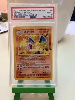 2021 POKEMON CELEBRATIONS - #CHARIZARD-HOLO #CLASSIC COLL #BASE SET #PSA9 💥 - Image 1