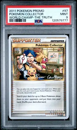 2011 POKEMON WORLD CHAMPIONSHIPS PROMO THE TRUTH #97 POKEMON COLLECTOR PSA 9 - Image 1