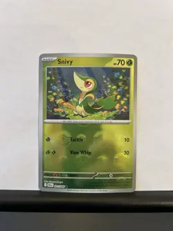 Pokemon Snivy (Poke Ball Pattern) 001/086 Sv: Black Bolt Holo EN - Image 1