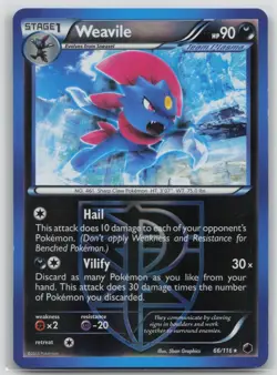 Weavile - Team Plasma - 66/116 - Reverse Holo - Plasma Freeze - Pokemon 66/116 - Image 1