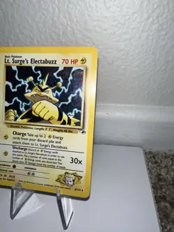 Pokemon TCG Lt. Surge's Electabuzz Gym Heroes 6/132 Holo Rare MP/HP - Image 3