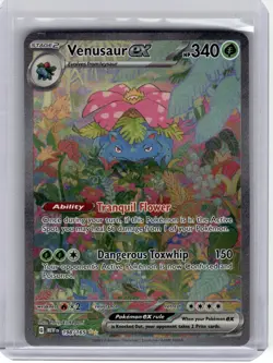 2023 Pokemon—Venusaur EX 198 Scarlet & Violet 151—Special Illustration Rare Holo - Image 1