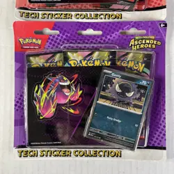 2X Pokemon Ascended Heroes Tech Sticker Collection Set GASTLY & CHARMANDER - Image 3