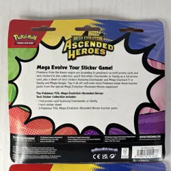 2X Pokemon Ascended Heroes Tech Sticker Collection Set GASTLY & CHARMANDER - Image 4