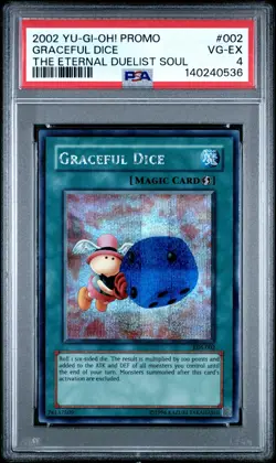 2002 Yu-Gi-Oh! Promo The Eternal Duelist Soul Graceful Dice EDS-002 PSA 4 - Image 3