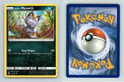 Alolan Meowth #78/149 Sun & Moon Common Pokemon 2017 TCG Card - Image 1