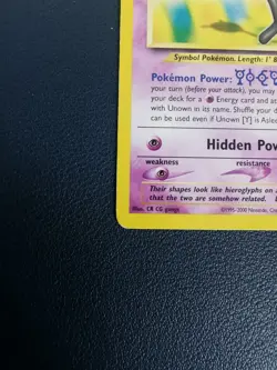 Pokemon Card Unown Y 40/64 Neo Revelation Uncommon WOTC - Image 4