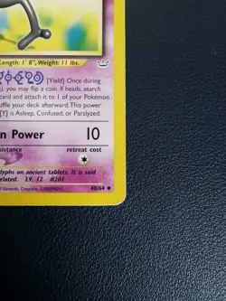Pokemon Card Unown Y 40/64 Neo Revelation Uncommon WOTC - Image 5
