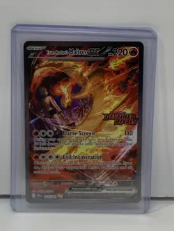 Team Rocket's Moltres EX Destined Rivals Stamp Card 229/182 Pokemon TCG SIR NM - Image 1