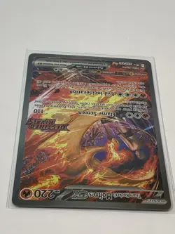 Team Rocket's Moltres EX Destined Rivals Stamp Card 229/182 Pokemon TCG SIR NM - Image 5